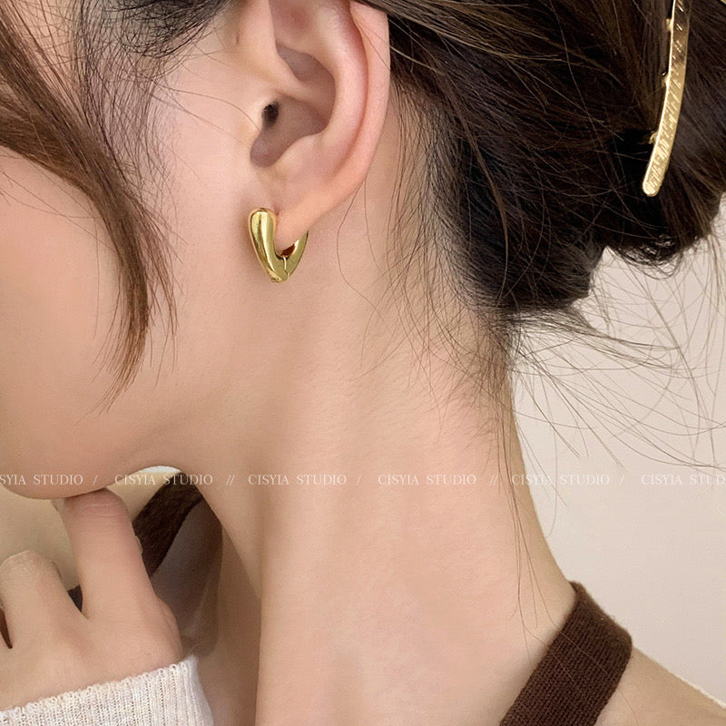 Just Lil Things Gold Hoop Earrings jlt12068