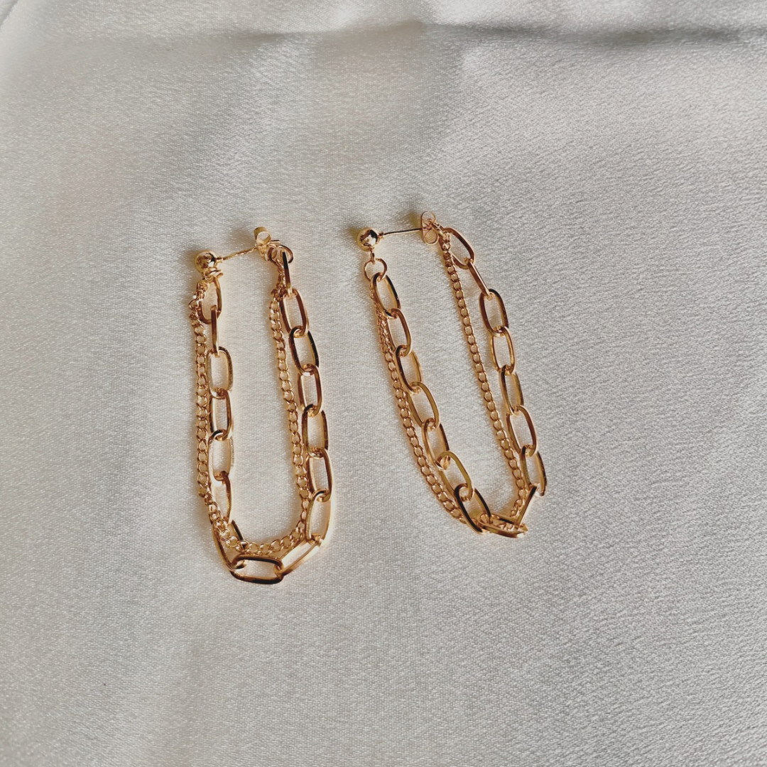 Just Lil Things Gold Pin Earrings jlt12101