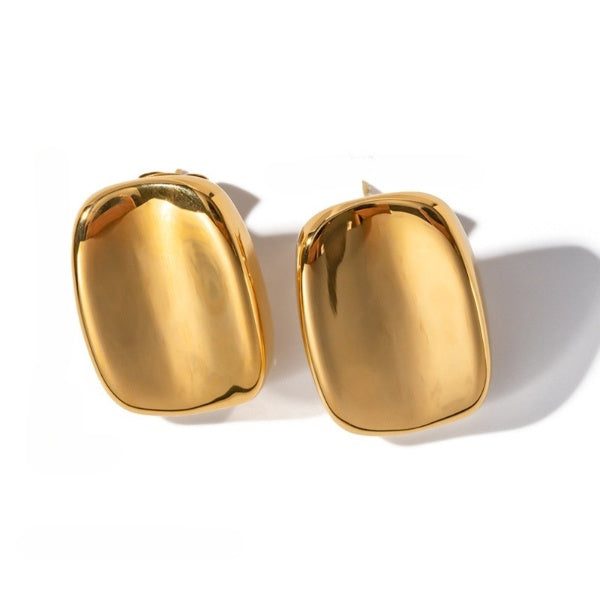 Chunky  Gold Stud Earrings  JLT12739