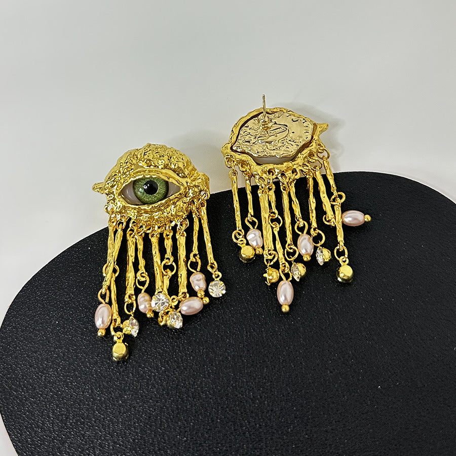 Visionary Charms Gold Drop Earring JLT12918