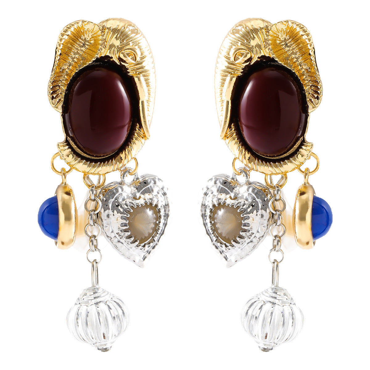 Charm Elephant Multicolor Drop Earring  JLT12922