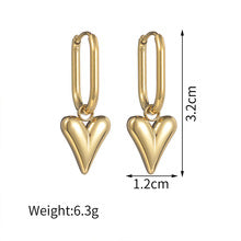 Romantic Gold Heart Drop Earrings Ð Timeless Charm JLT13075