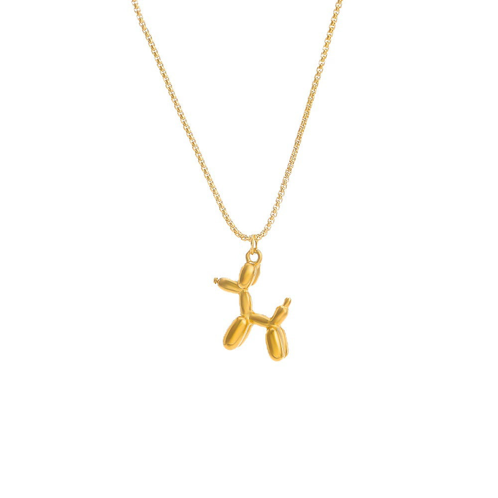 Fun and Elegant Balloon Dog Charm Necklace JLTN1344