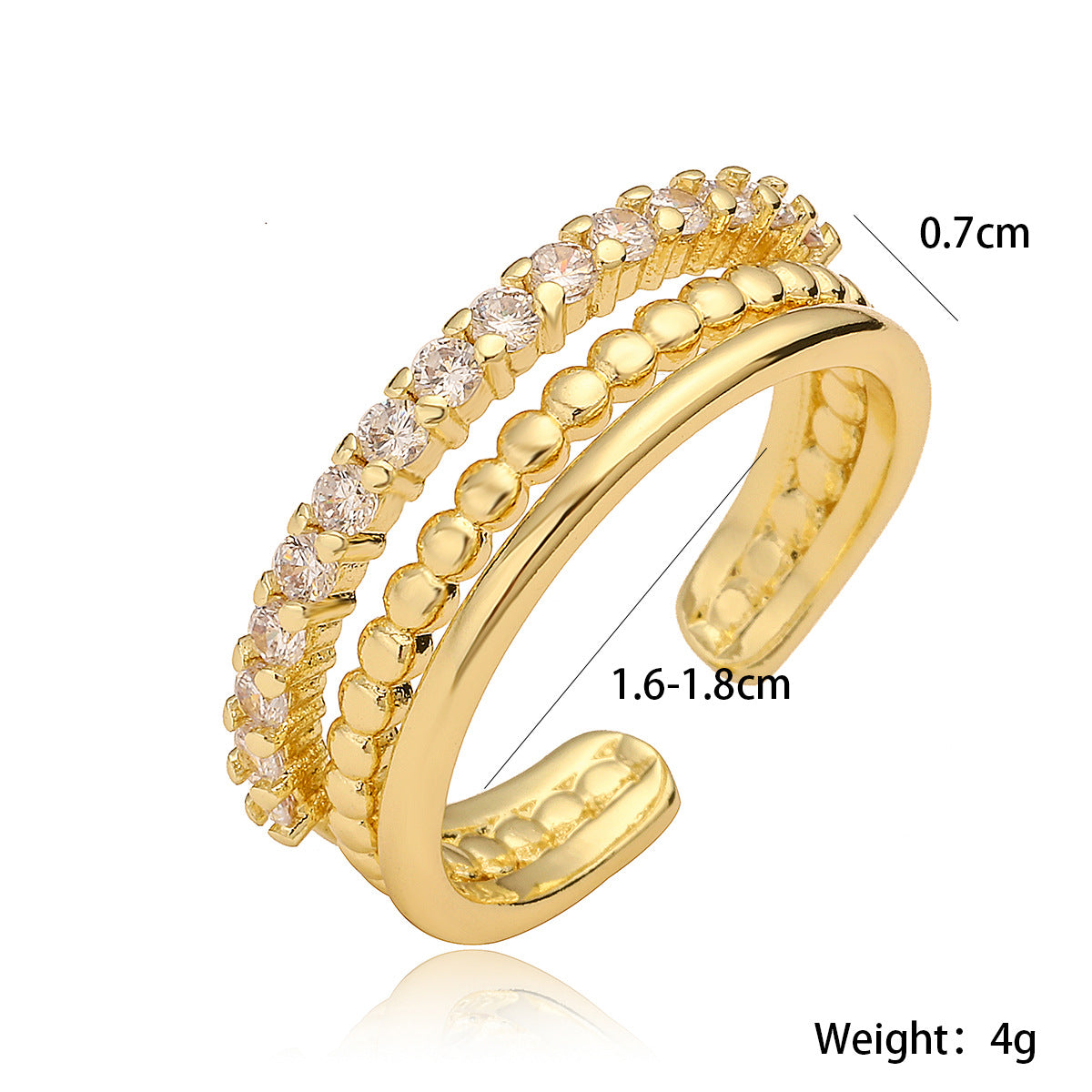 Just Lil Things Artificial Gold Rings JLTR0343