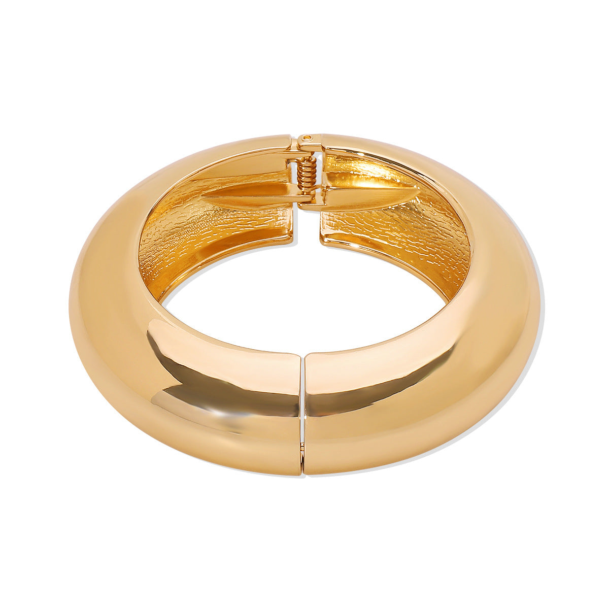 Chunky Wide Bangle Gold Bracelet JLTB0576