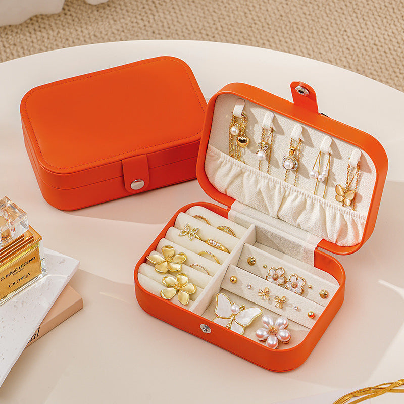 Travel Jewellery Organizer Box - Compact and Elegant Storage Case for Accessories