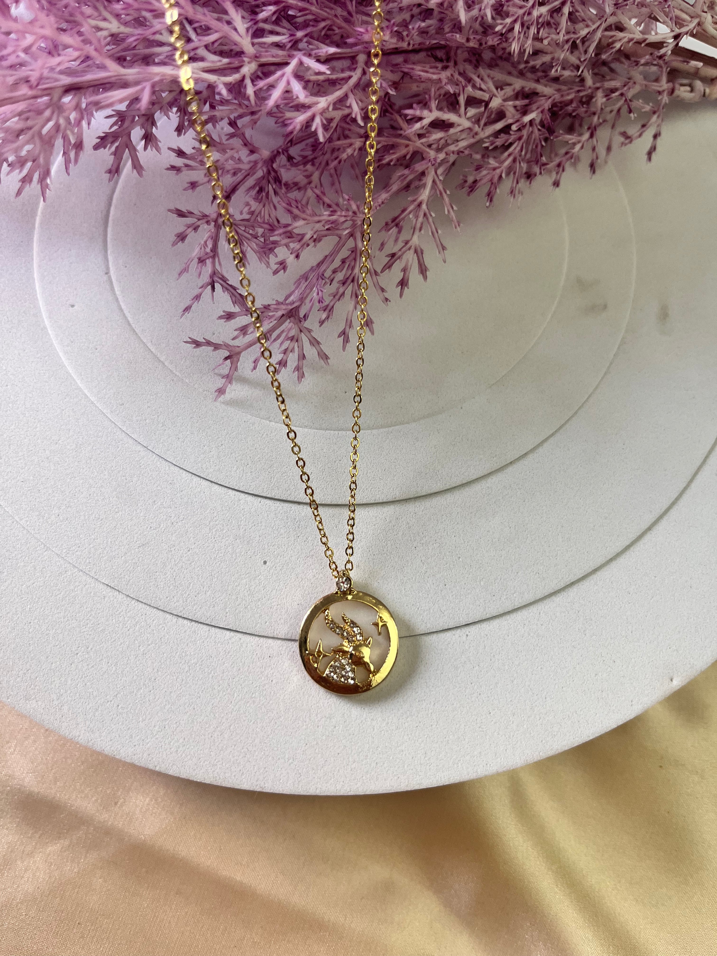 Zodiac-Inspired Gold-Plated Necklace – Astrology Pendant for All Star Signs