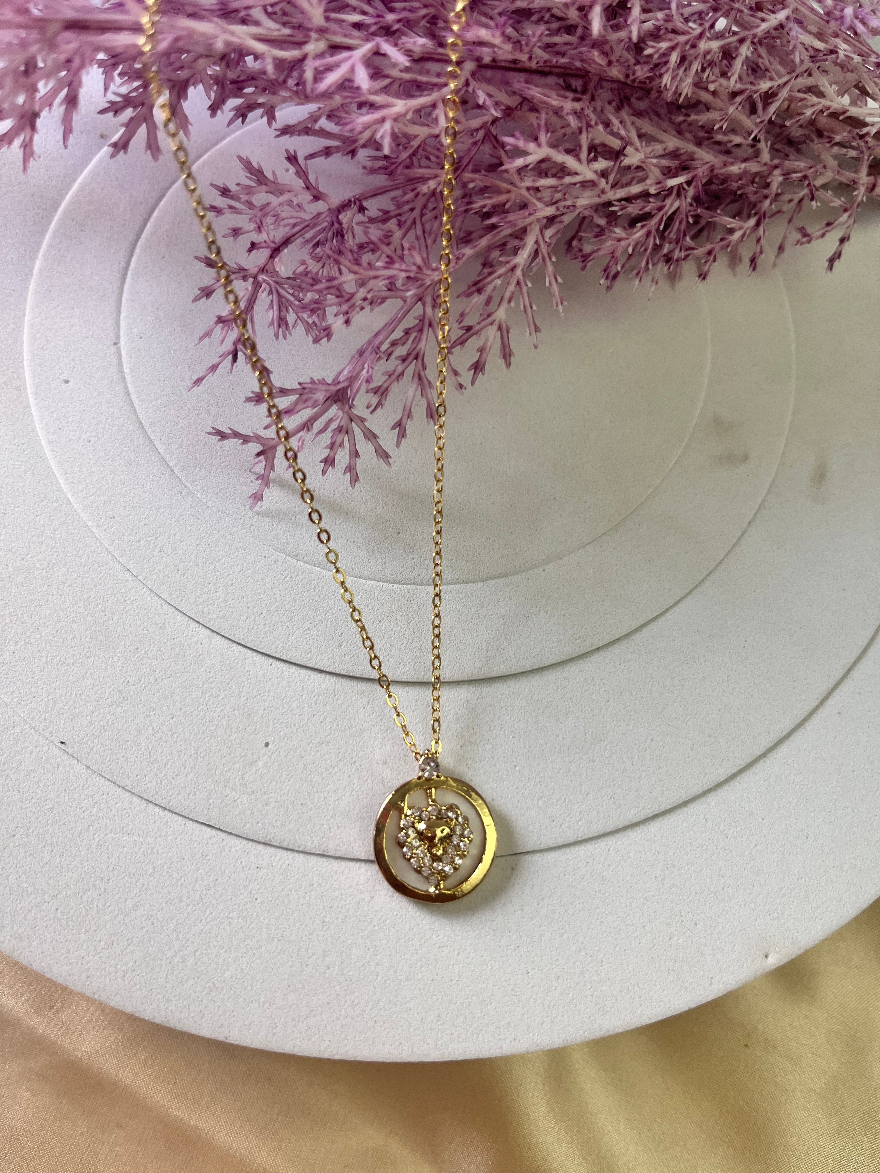 Zodiac-Inspired Gold-Plated Necklace – Astrology Pendant for All Star Signs