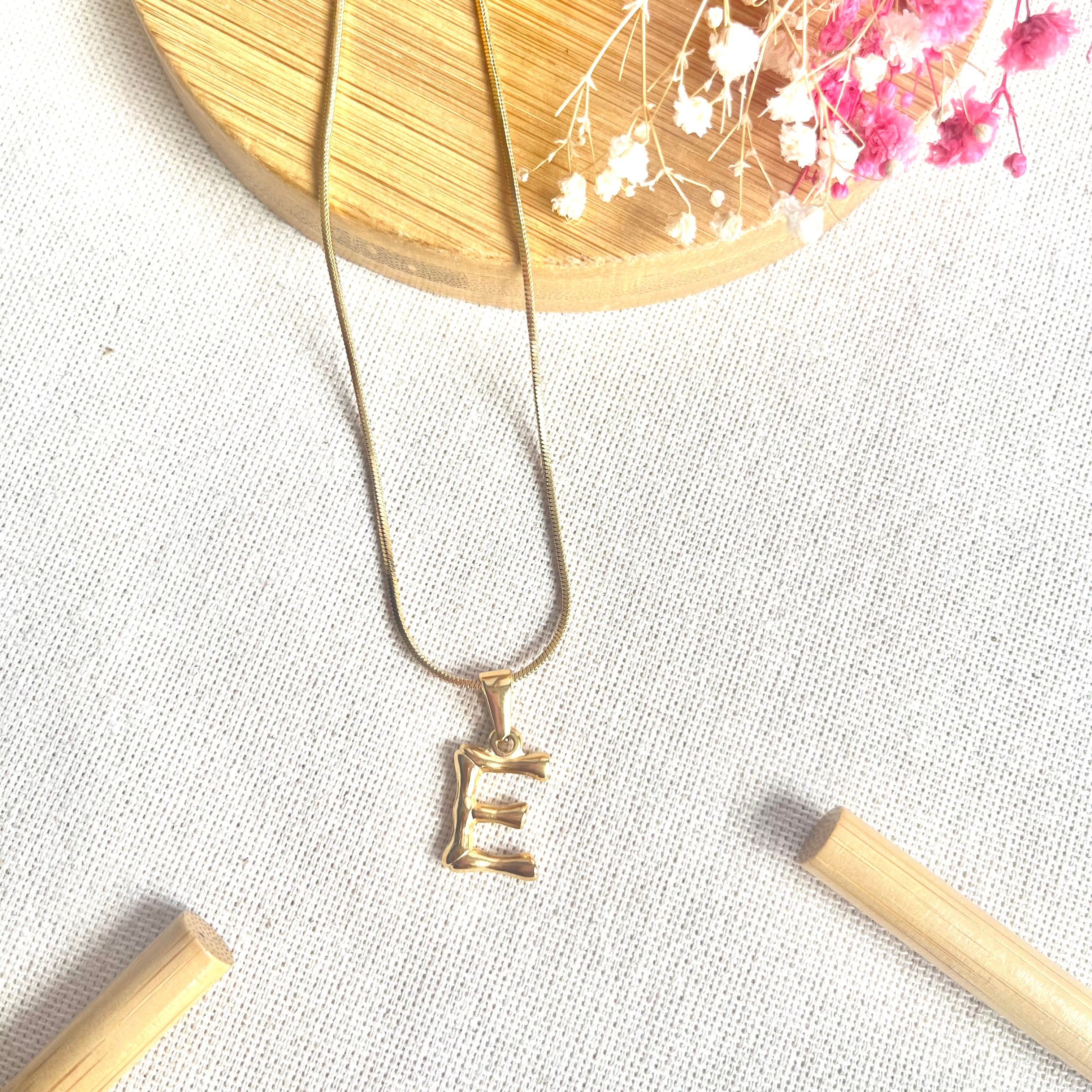 Just lil things Alphabet Artificial Gold necklace