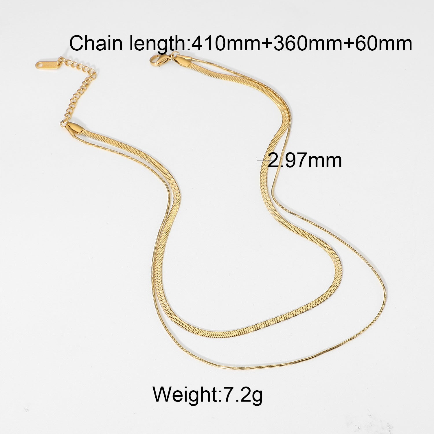 Stylish Snake Design Gold Necklace jltn1144