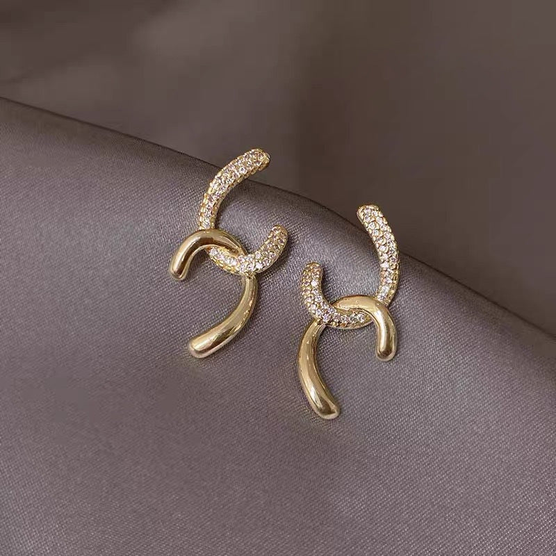 Just Lil Things Gold Pin Earrings jlt11482