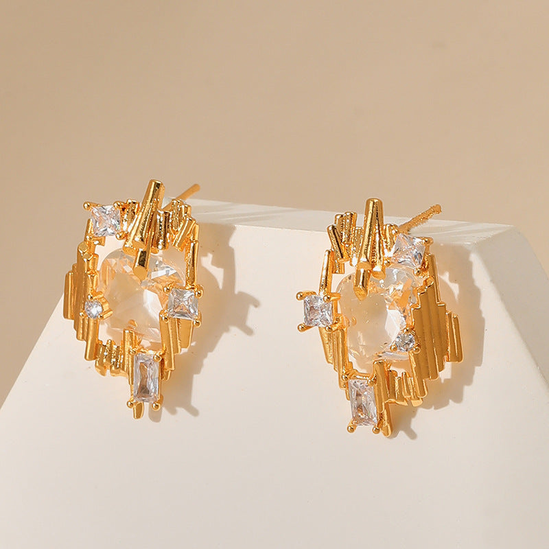 Just lil things Gold Pin  Earrings jlt11712