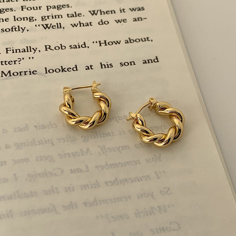 Just lil things Gold Hoop Earrings jlt11714