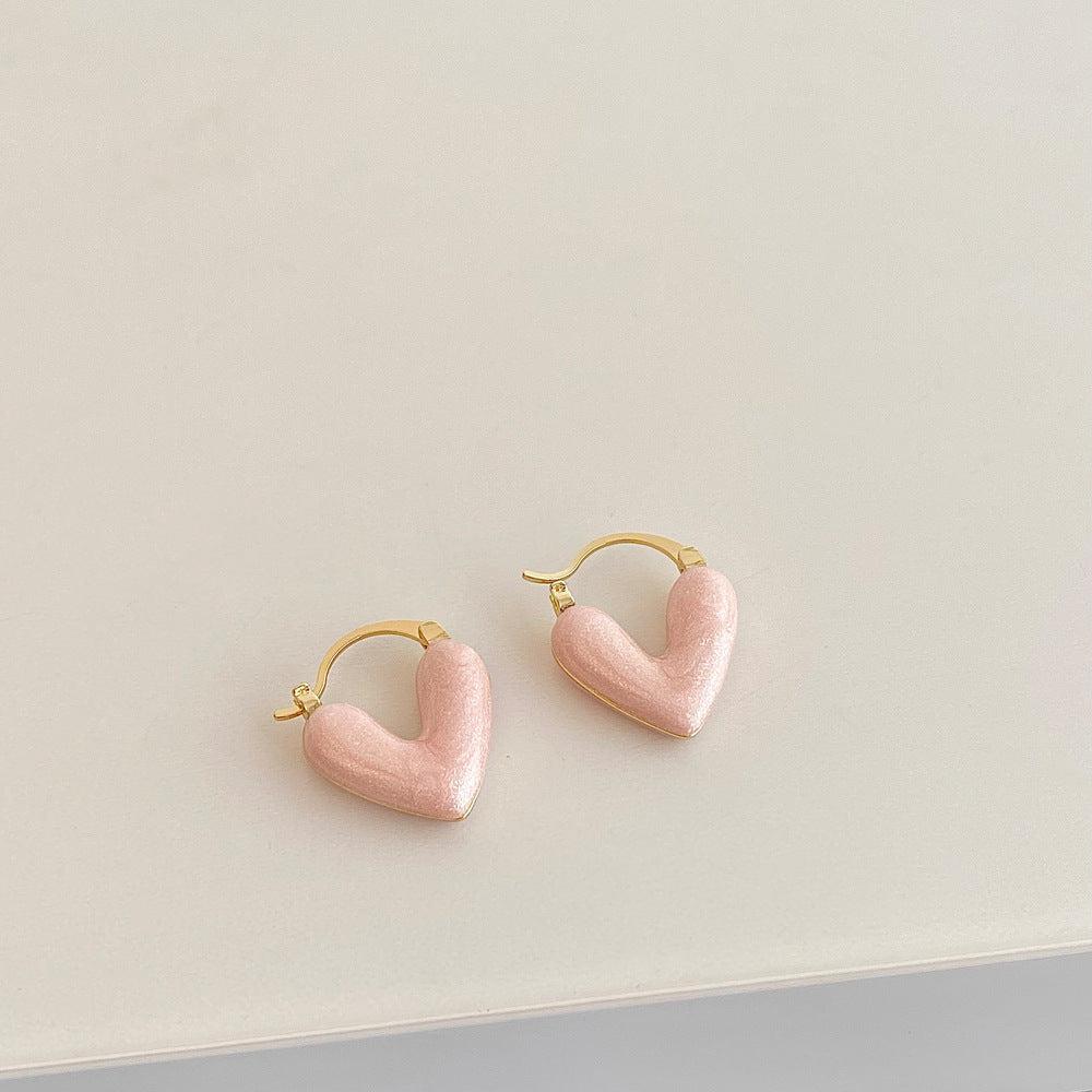 Just lil things Pink Hoop Earrings jlt11725