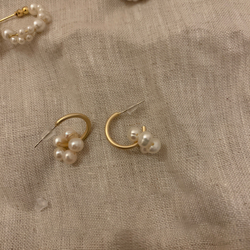 Just Lil Things White Pin Earrings jlt11766