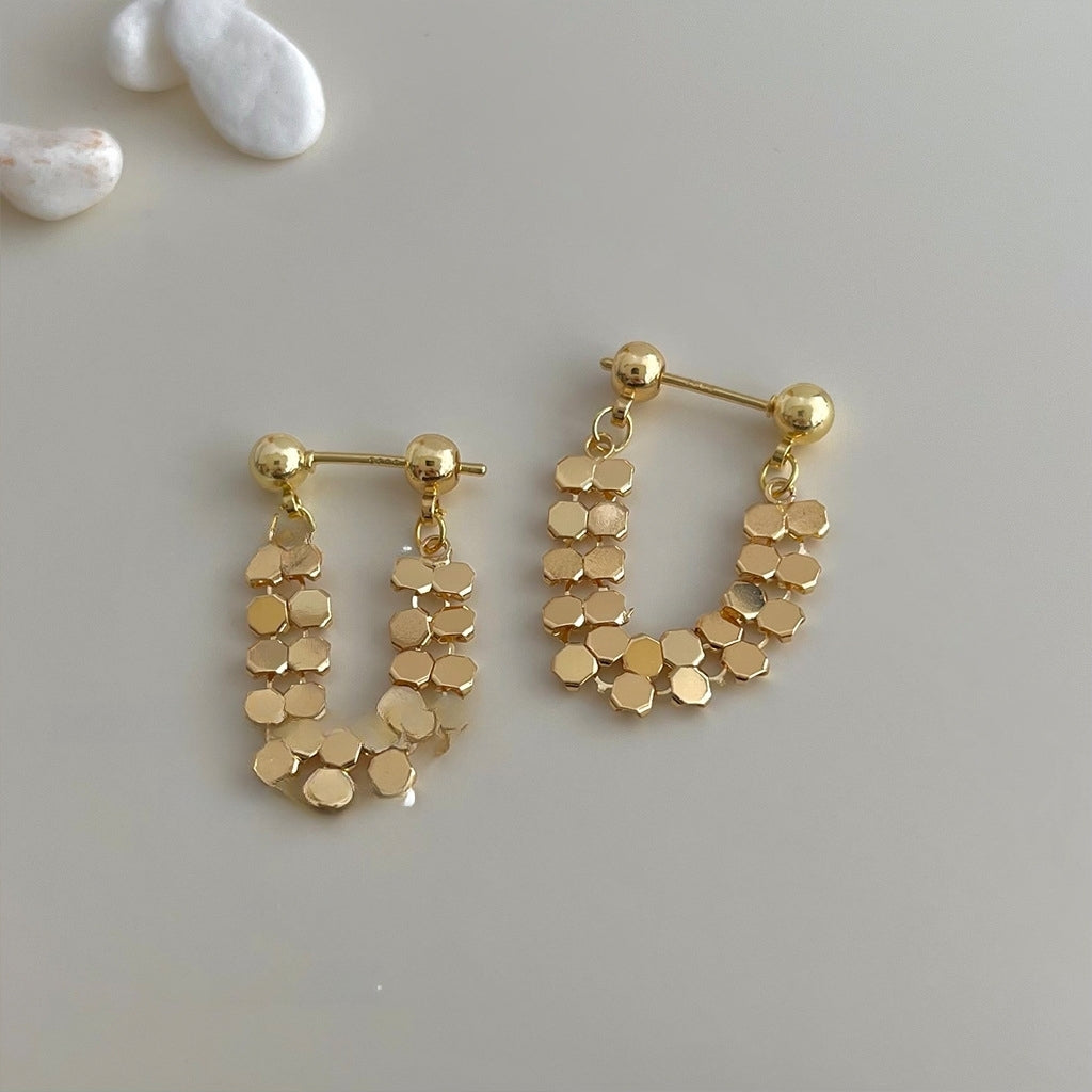 Just Lil Things Gold  Hoop Earrings jlt11793