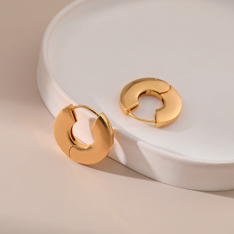 Just Lil Things Gold  Hoop Earrings jlt11835