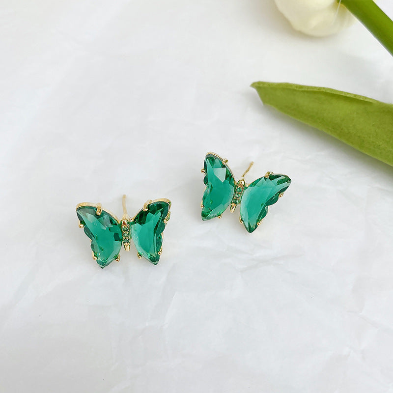 Just Lil Things Green  Pin Earrings jlt12114